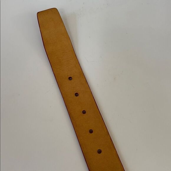 W.Kleinberg Genuine EEL Made in USA True Red Belt Size XS